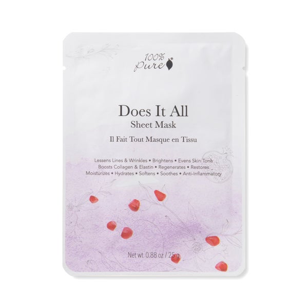 100% Pure Sheet Mask: Does It All Masks (1 count)
