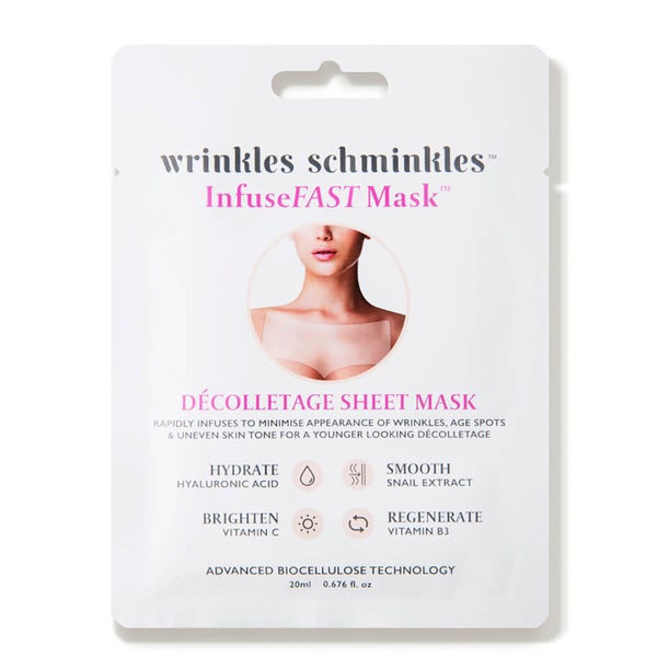 Wrinkles Schminkles InfuseFAST Decolletage Sheet Mask (5 count - $100 Value)