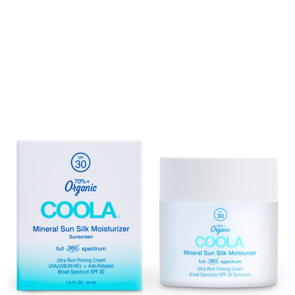 COOLA Mineral Sun Silk Moisturizer Organic Face Sunscreen SPF 30 1.5 oz