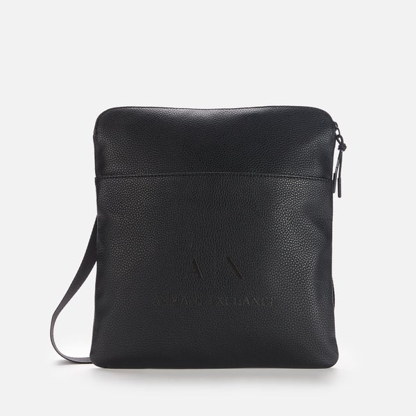 Armani Exchange Men's Flat Cross Body Bag - Black