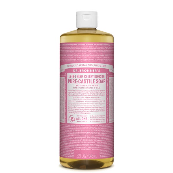 Dr. Bronner's Pure Castile Liquid Soap - Cherry Blossom 946ml