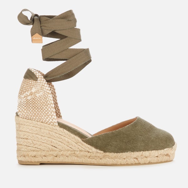 Castañer Women's Carina 6 Canvas Espadrilles - Olive
