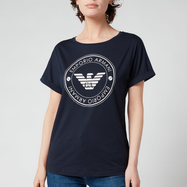 Emporio Armani Loungewear Women's Sustainable Cotton T-Shirt - Marine