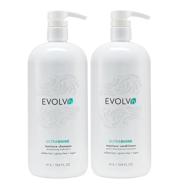 EVOLVh UltraShine Moisture Shampoo Conditioner Liter Duo (2 piece - $147 Value)