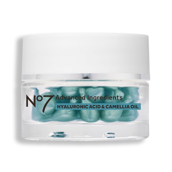 Advanced Ingredients Hyaluronic Acid & Camellia Oil Facial Capsules | 30pk