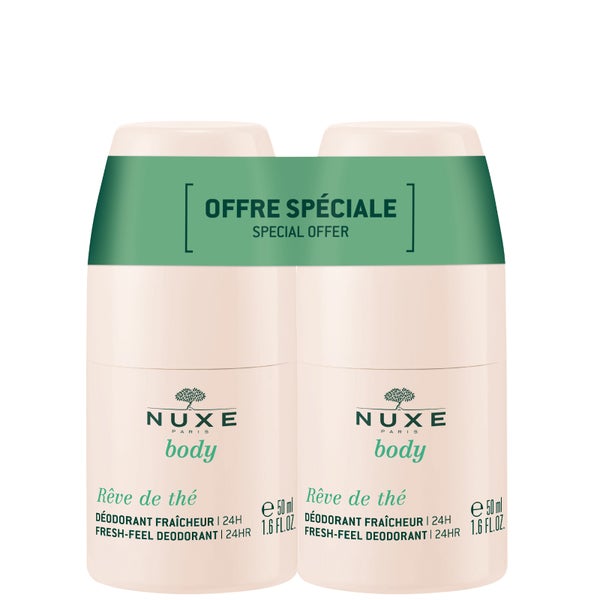 Дезодорант NUXE Body Rêve de thé Fresh-Feel Deodorant 24hr Duo, 2 шт по 50 мл