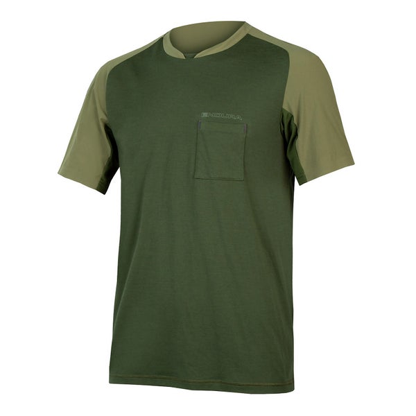 Hommes T-shirt GV500 Foyle - Vert Olive