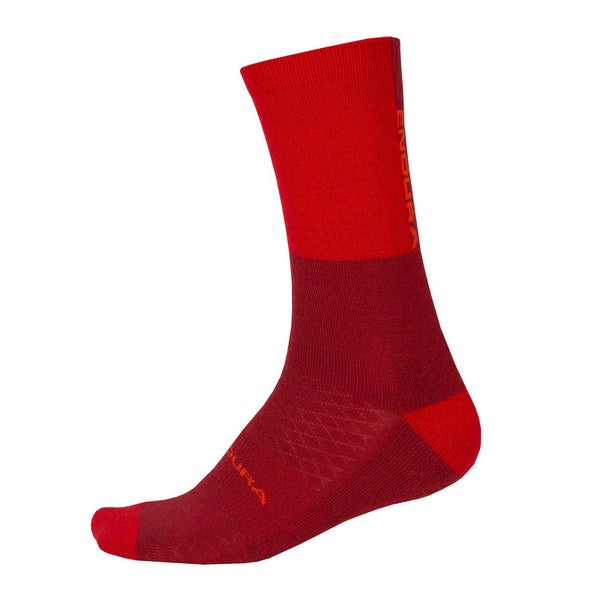 BaaBaa Merino Winter Sock  - Rust Red