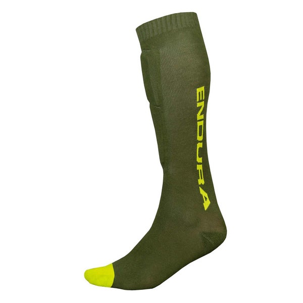 SingleTrack Shin Guard Sock - Forest Green