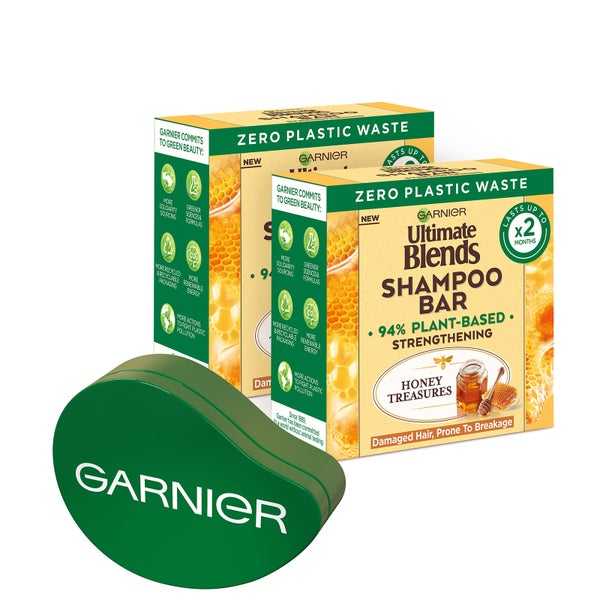 Garnier Ultimate Blends Honey Shampoo Bar Bundle