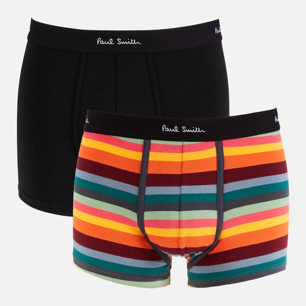 PS Paul Smith Men's 3-Pack Boxer Briefs - Black/Multi Stripe