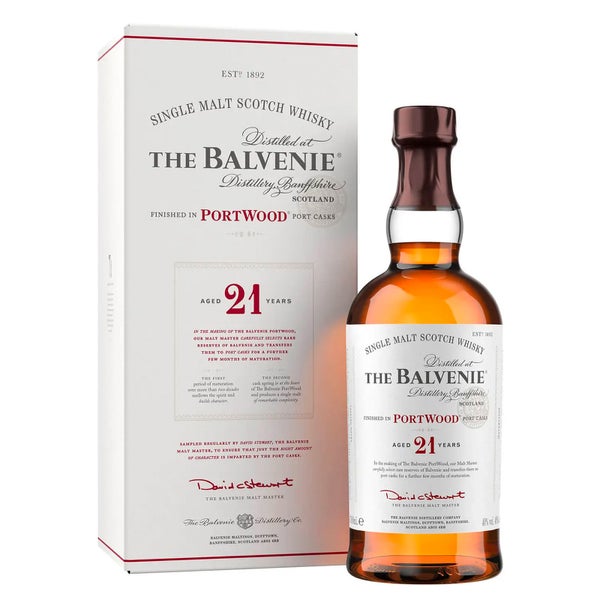 The Balvenie PortWood 21 Year Old Single Malt Scotch Whisky 70cl