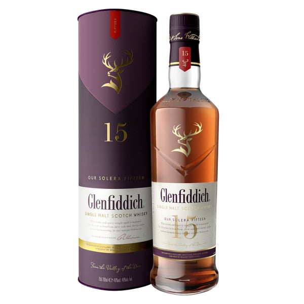 Glenfiddich 15 Year Old Single Malt Scotch Whisky 70cl