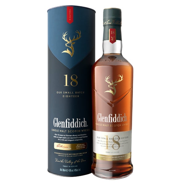 Glenfiddich 18 Year Old Single Malt Scotch Whisky 70cl