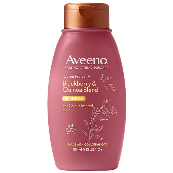 Aveeno Scalp Soothing Haircare Colour Protect Blackberry and Quinoa Shampoo 354ml