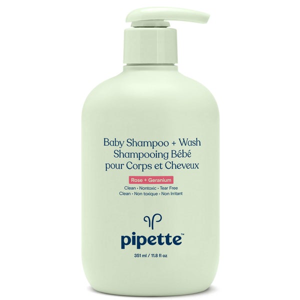 Pipette Baby Shampoo and Wash - Rose and Geranium 12 fl oz