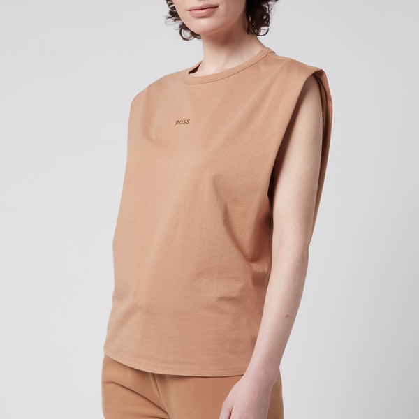 BOSS Women's Elys Gold Top - Light/Pastel Brown