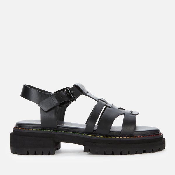 Kurt Geiger London Women's Birdie Leather Chunky Sandals - Black