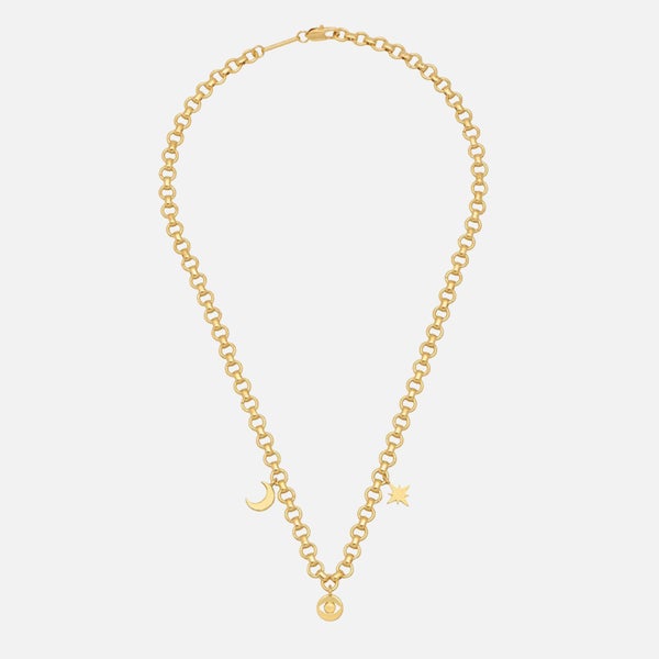 Estella Bartlett Women's Chunky Chain Motif Necklace - Gold Plate/Gold Plated
