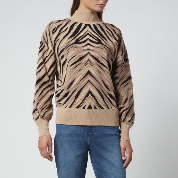 Ted Baker Women's Panthia Animal Stripe Sweater - Natural