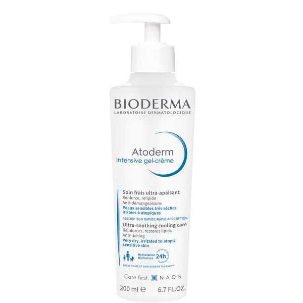 BIODERMA Atoderm Intensive Gel-Crème Quick-Absorbing Lightweight Moisturiser for Dry Skin 200ml