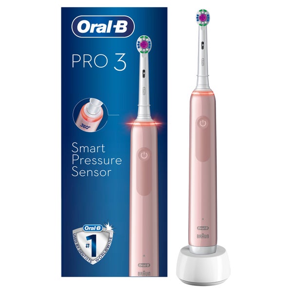 Электрическая зубная щетка Oral-B Pro 3000 3D White Pink Electric Toothbrush
