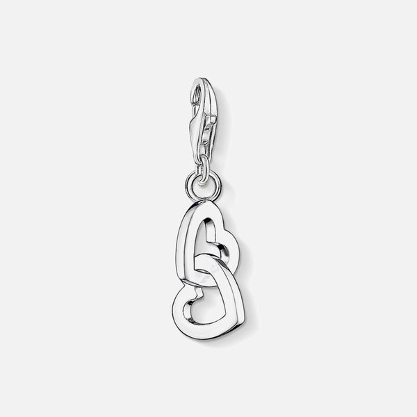 THOMAS SABO Women's Charm Pendant Hearts - Plain