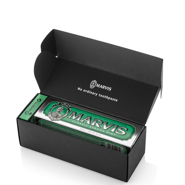 Marvis Toothpaste and Tube Stand Set zestaw z pastą do zębów i podstawką na tubkę – Classic