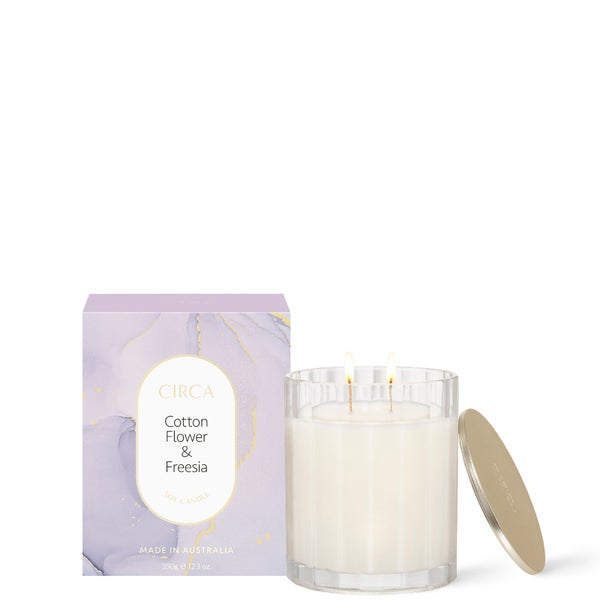 CIRCA Cotton Flower & Freesia Scented Soy Candle 350g