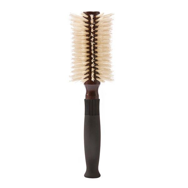 Christophe Robin Pre-Curved Blowdry Hairbrush with Natural Boar-Bristle and Wood - 12 Rows