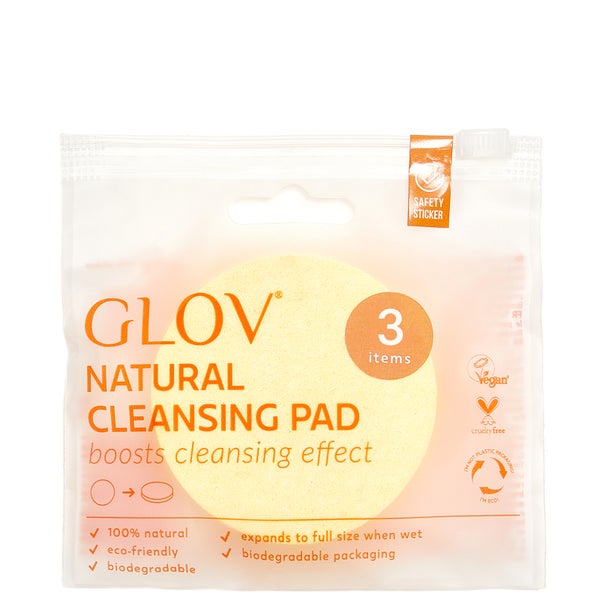 GLOV® Natural Biodegradable Cleansing Pads - Yellow (Pack of 15)