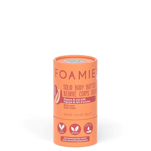 FOAMIE Solid Body Butter Papaya and Oat Milk 50g