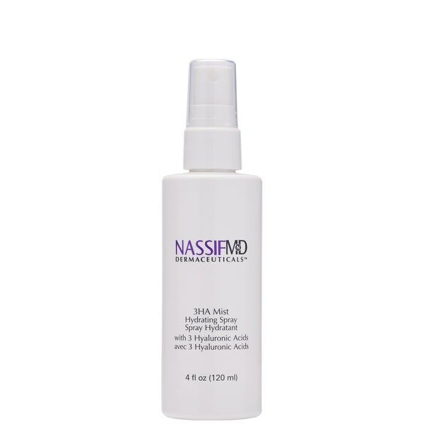 NassifMD Dermaceuticals 3HA Instant Hydrating Facial Mist with 3 Types of Hyaluronic Acids 120ml