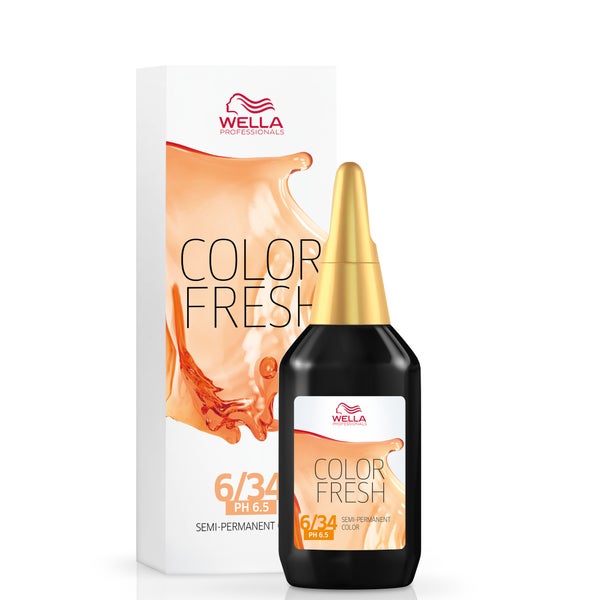 Wella Professionals Color Fresh 6/34 Dark Gold Red Blonde 75ml
