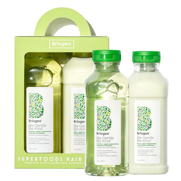 Briogeo Superfoods™ Apple, Matcha and Kale Replenishing Shampoo and Conditioner Duo (Worth $60.00)