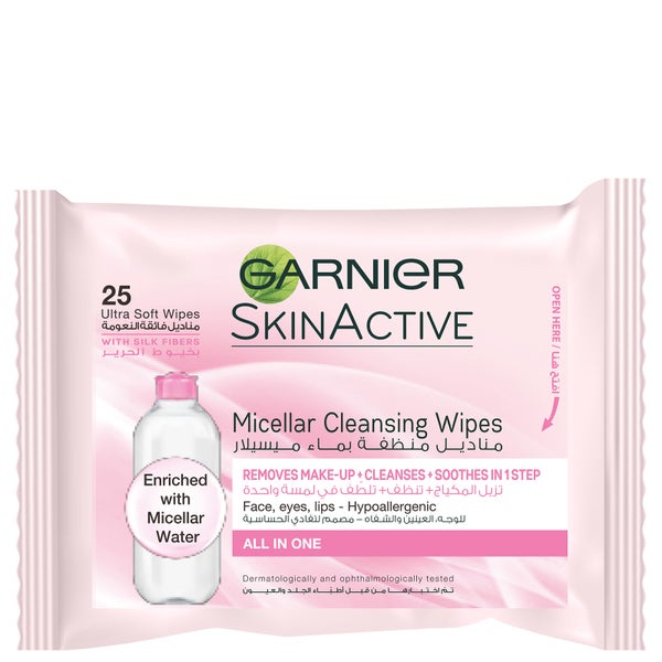 Garnier SkinActive Micellar Cleansing Wipes X25