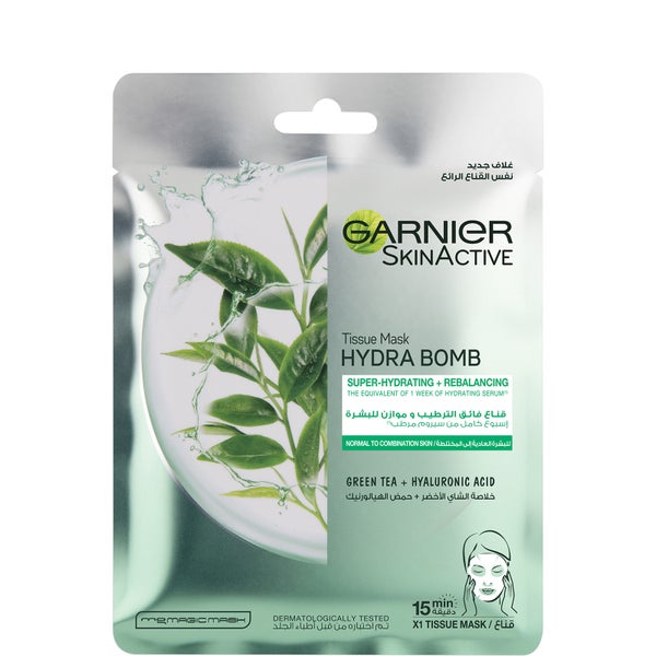 Garnier SkinActive Green Tea Hydrating Face Tissue Mask 32g
