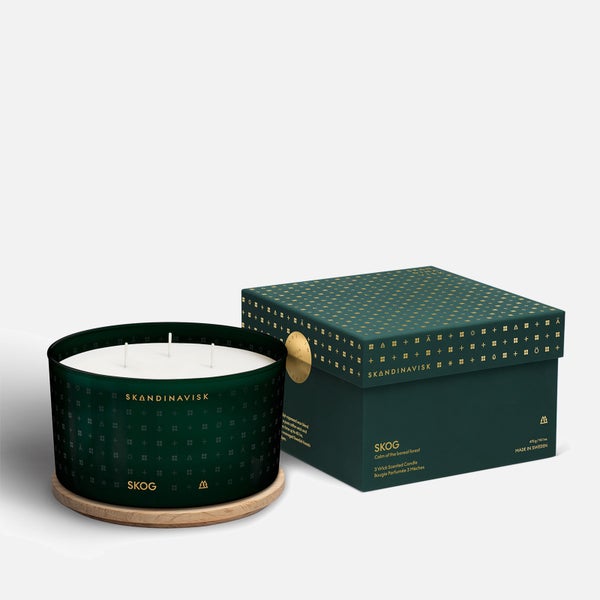 SKANDINAVISK Scented 3 Wick Candle - Skog - 475g