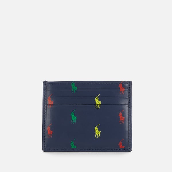 Polo Ralph Lauren Men's All Over Print Card Case - Navy/Multi