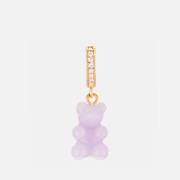Crystal Haze Women's Pave Nostalgia Bear Pendant - Lilac
