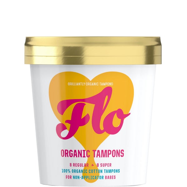 FLO Non-Applicator Tampon Pack (16 Tampons)