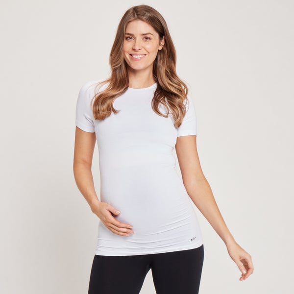 MP Women's Maternity Seamless Short Sleeve T-Shirt - White