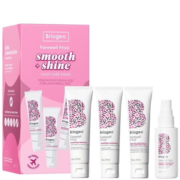 Briogeo Farewell Frizz ™ Smooth + Shine Hair Care Travel Kit for Frizz Control + Heat Protection (Worth $48.00)
