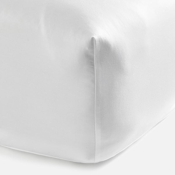 White 100% Egyptian Cotton Fitted Sheet