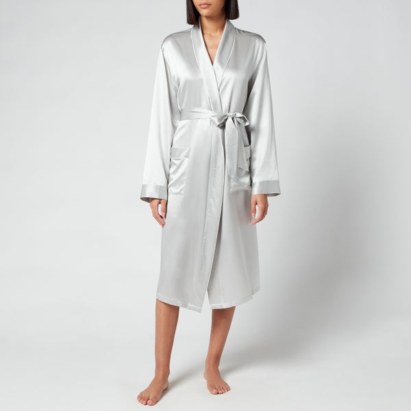 Lunar Silk Robe – Moonlight Grey