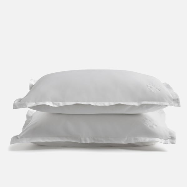 White 100% Egyptian Cotton Pillowcase Pair