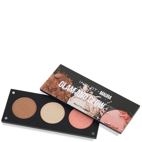 Inglot X Maura Glam and Glow Trio Palette - Light