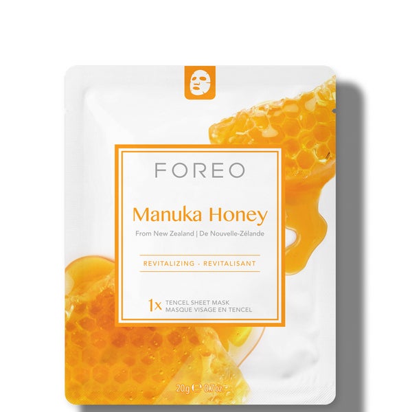 Тканевая маска для лица с медом FOREO Manuka Honey Revitalising Sheet Face Mask, 3 шт