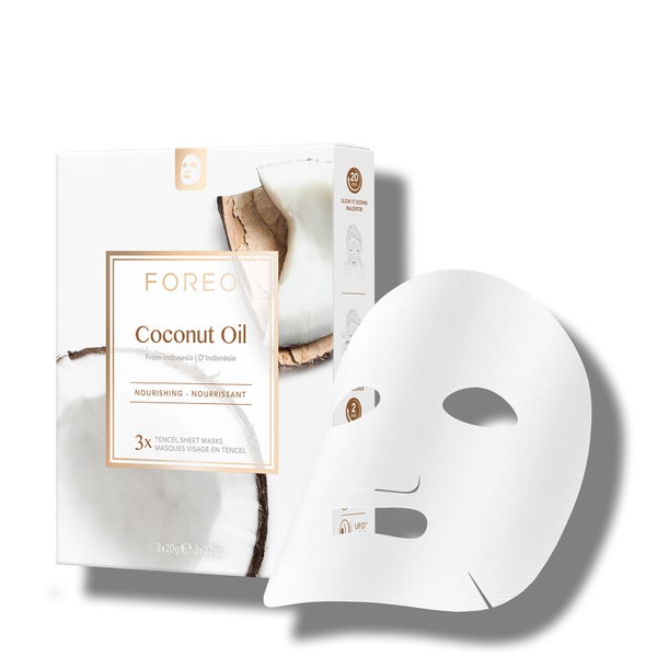 Тканевая маска для лица с кокосовым маслом FOREO Coconut Oil Nourishing Sheet Mask, 3 шт