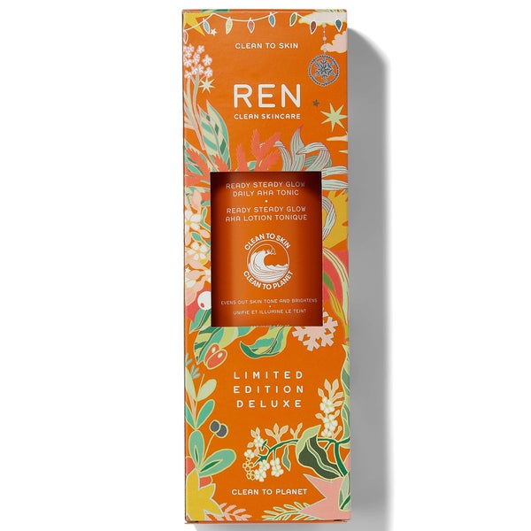 REN Clean Skincare Deluxe Ready Steady Glow Daily AHA Tonic 500ml (Worth $52.00)
